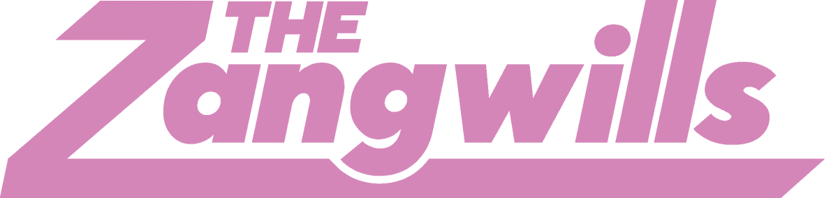 The Zangwills band logo in pink