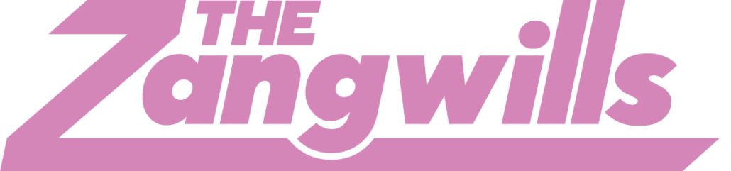 The Zangwills band logo in pink